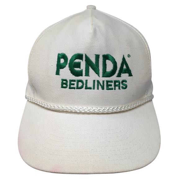 Penda Bedliners Snapback 5 Panel Cap Beige One Size Adjustable Rope Mohr's - Picture 1 of 9